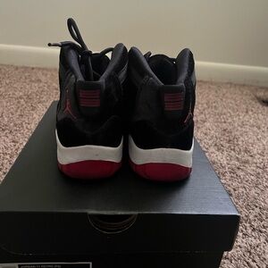 Jordan Kids Black and Red Sneakers